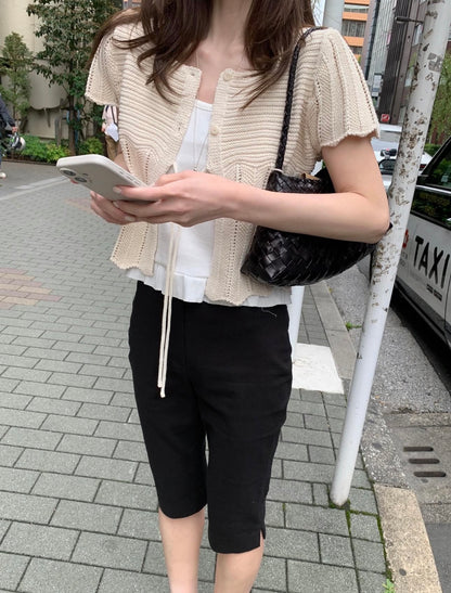 * Mist Half Cardigan