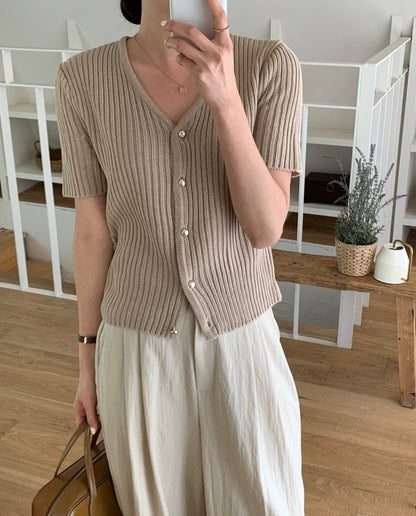 * Luna Short Sleeve Cardigan