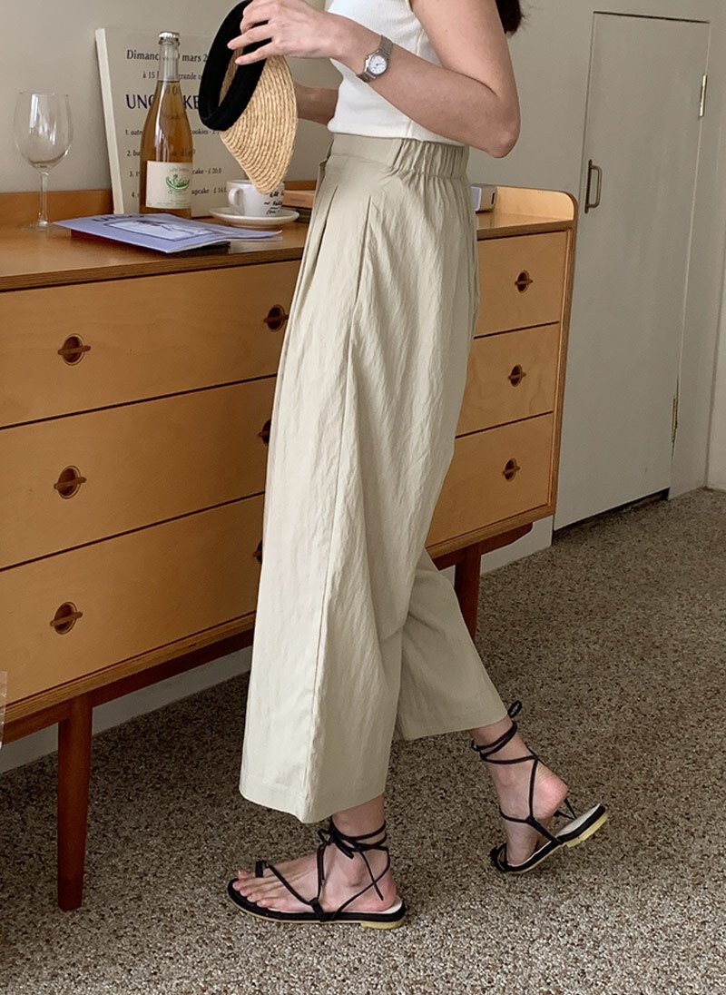 Light Ankle Banding Pants