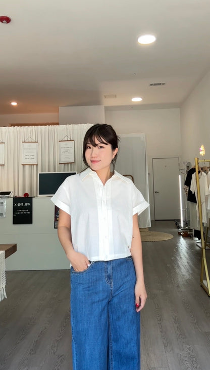 Mini Pintuck Blouse (~6/16)