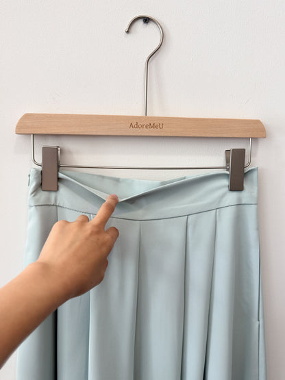 Pintuck Wide Slacks - AdoreMeU