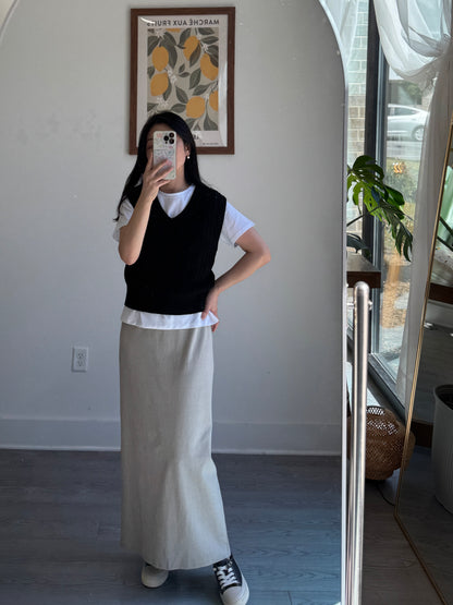 Pigment Banding Long Skirt(~9/30) - AdoreMeU