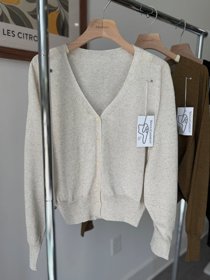 Linen Whole garment Cardigan(~9/8)