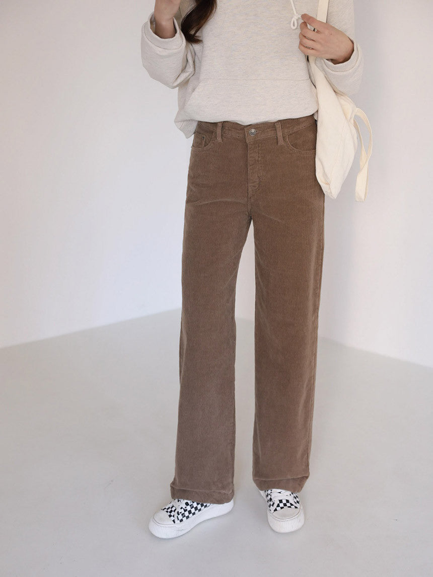 Semi Wide Corduroy Pants