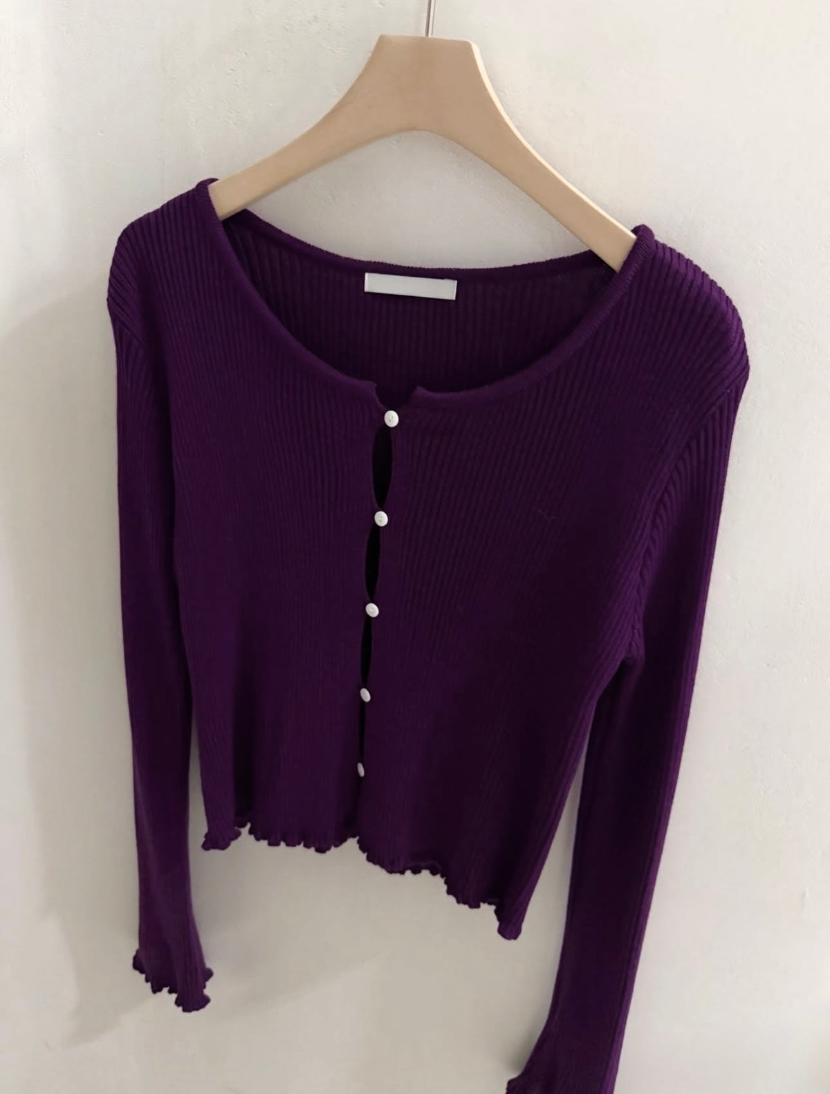 Frill Dive Knit Cardigan(~9/23)