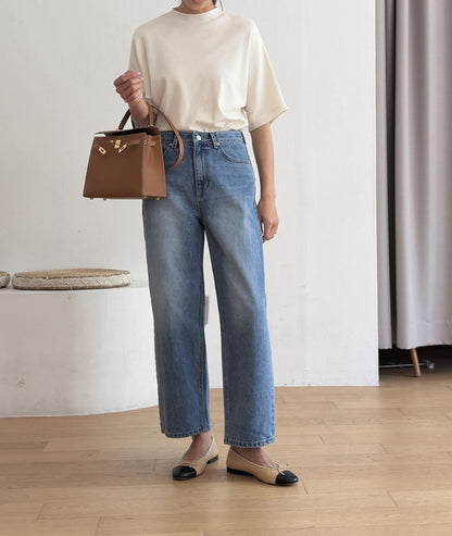 * Premium Straight-Leg Denim