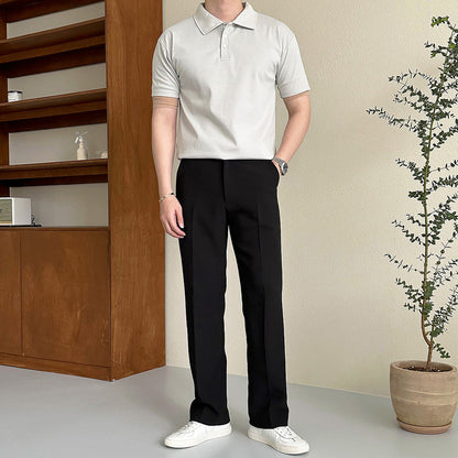 Collar  Muscle Short Sleeve - AdoreMeU