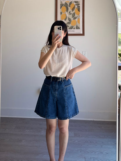 Front Line Denim Shorts - AdoreMeU