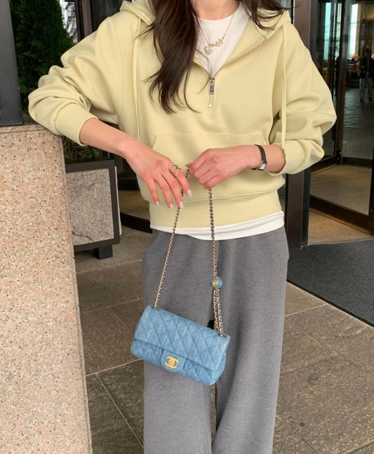 *Pastel Half Zip Up MTM