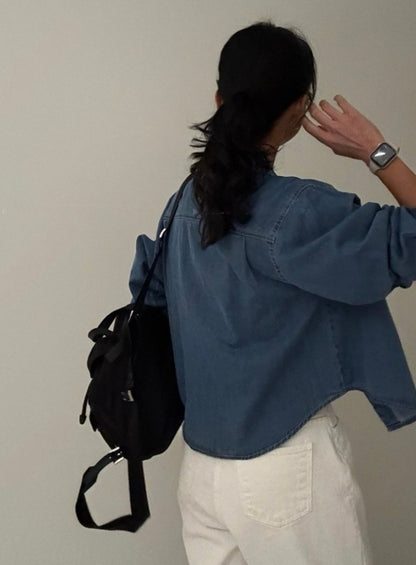 Deep Washing Crop Shirt (~9/5)