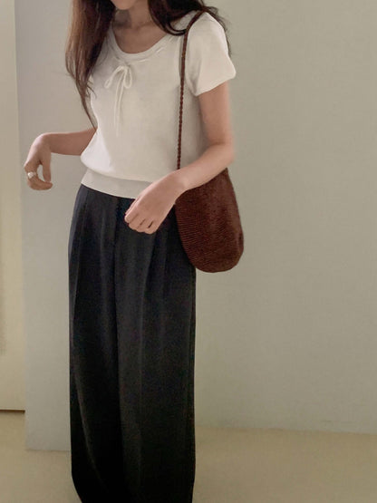 * From Ribbon Short Sleeve Knit