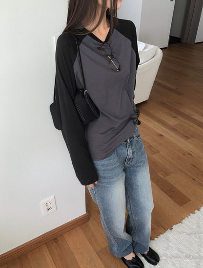 Contrast Raglan T-shirt(고윤정티)