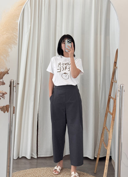Cotton Cropped Pants