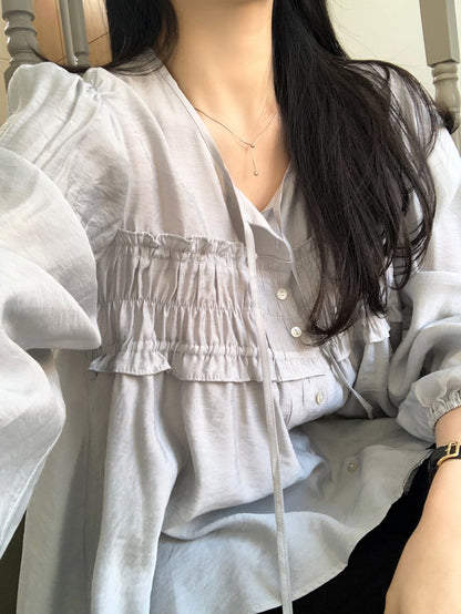 *Shirring Blouse