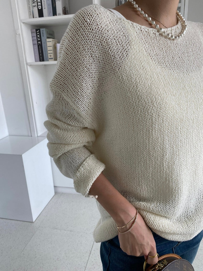 Sweet Boat Neck Knit (~9/5)