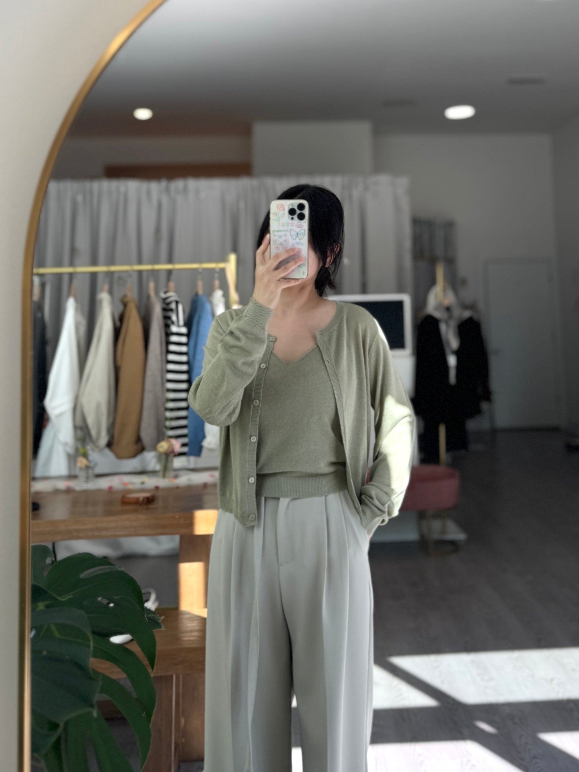 [SPECIAL PRICE] Mute Linen Cardigan Set - AdoreMeU