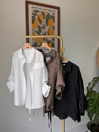 Back Strap Roll Up Shirt(~6/23)