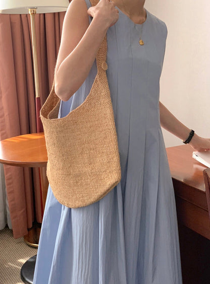 * Plain Pintuck Dress
