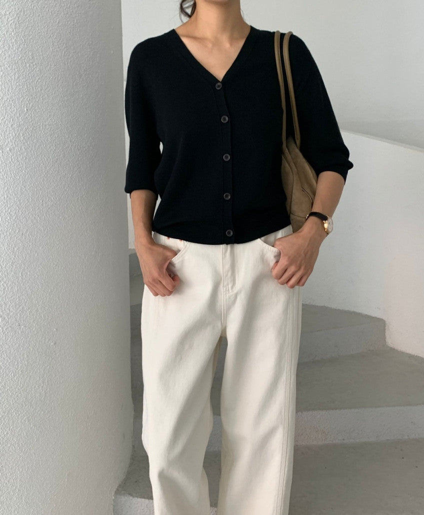 Soft V neck Cardigan (~10/4)