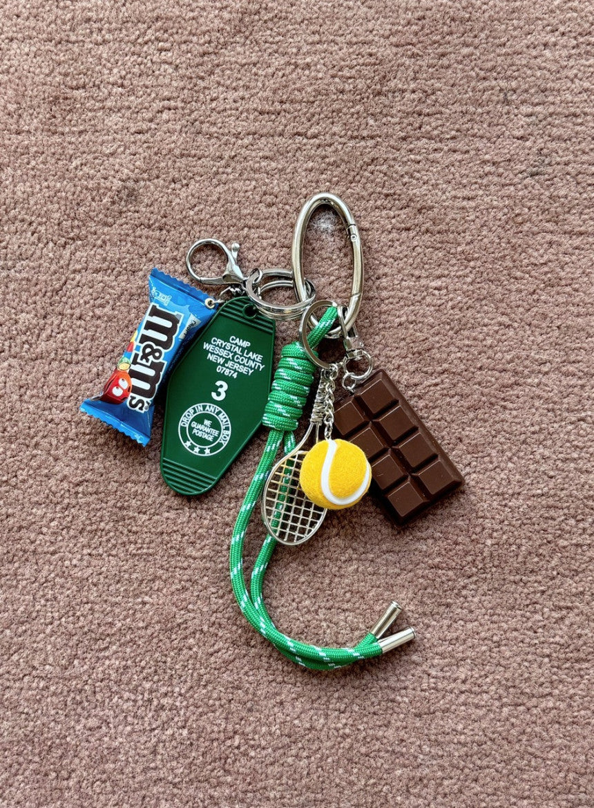 Tennis Chocolate Keyring