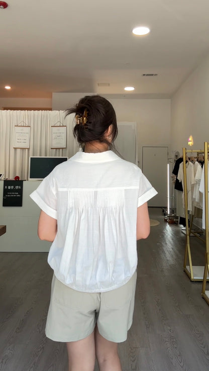 Mini Pintuck Blouse (~6/16)