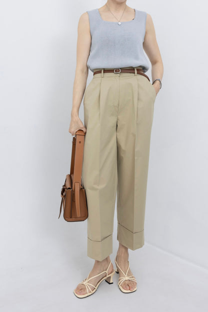 Cowhide Silver Nohole Belt