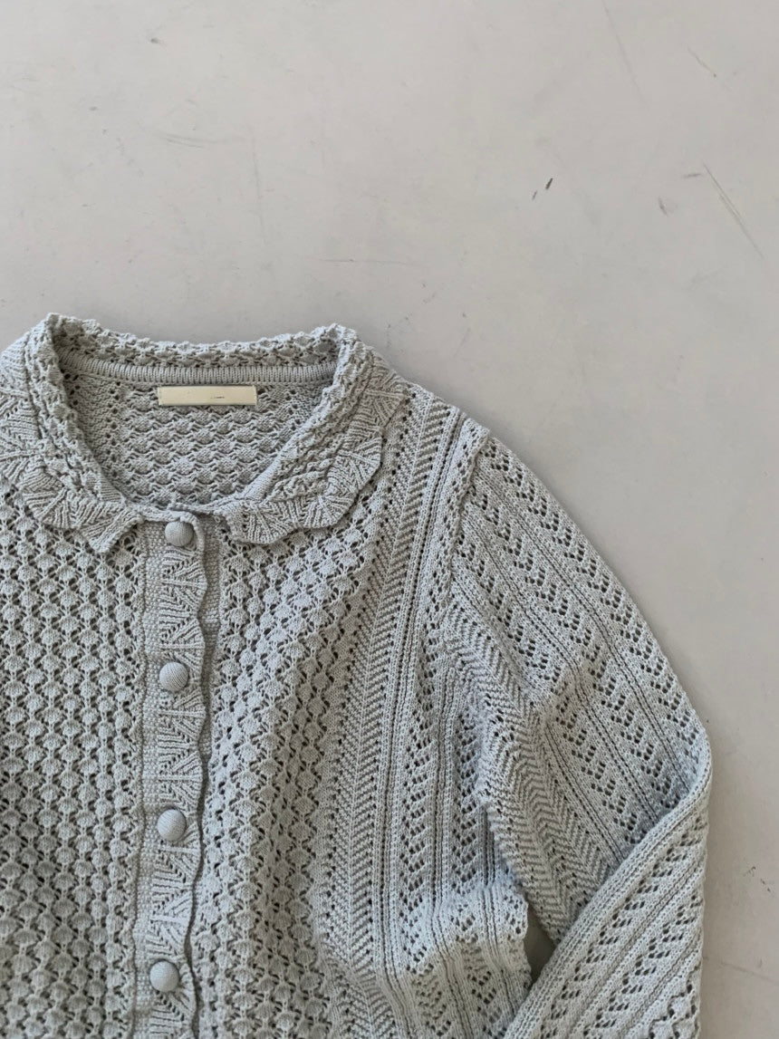*크로셰 칼라 가디건
