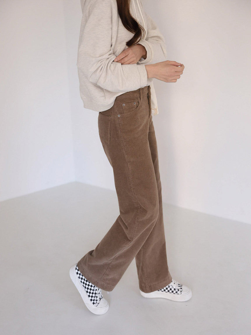 Semi Wide Corduroy Pants