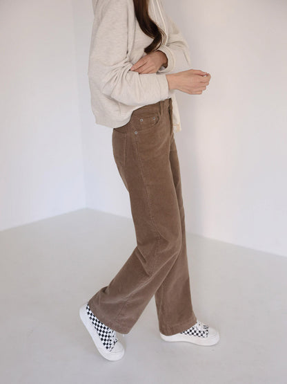 Semi Wide Corduroy Pants