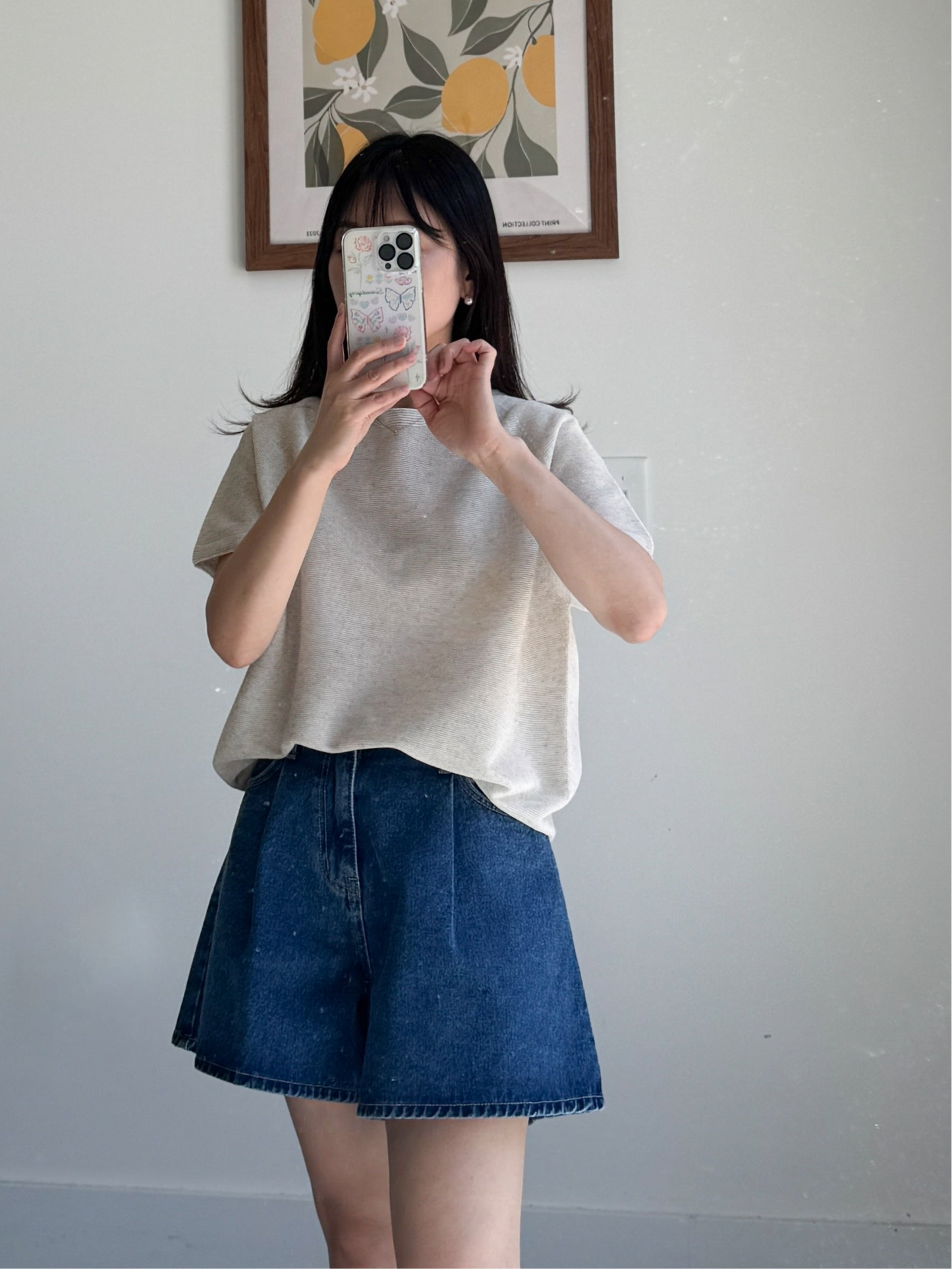 Whole garment Round Cap Knit