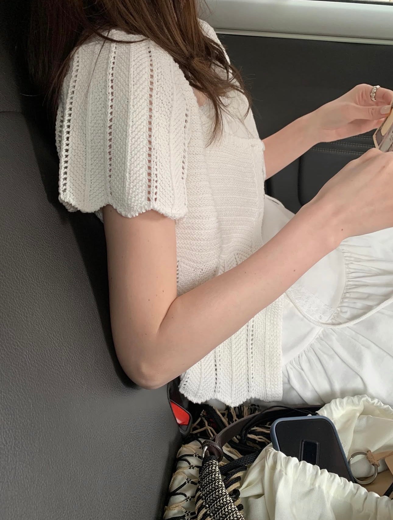 * Mist Half Cardigan