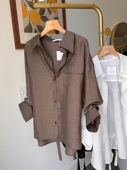 Back Strap Roll Up Shirt(~6/23)