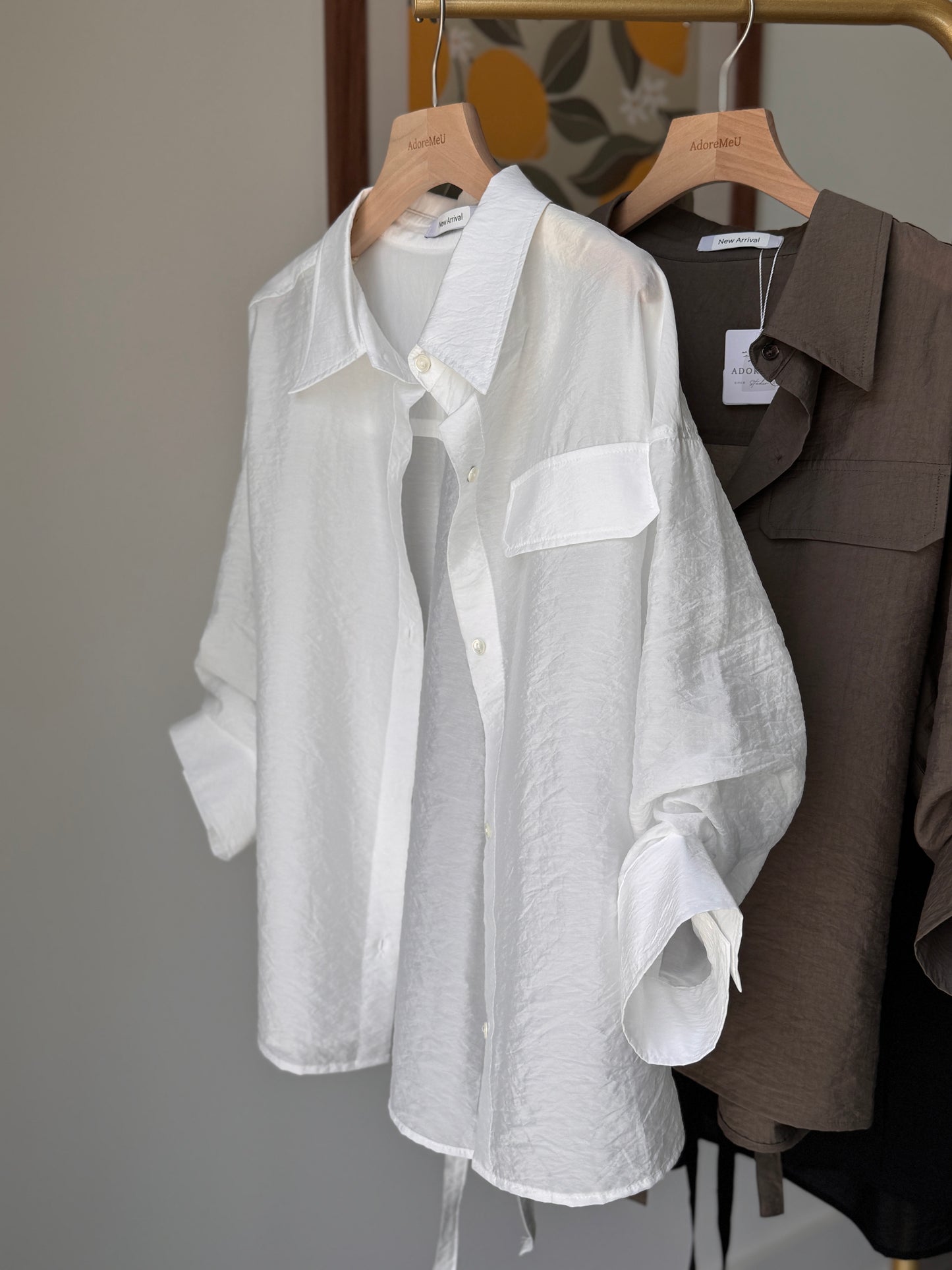 Back Strap Roll Up Shirt(~6/23)