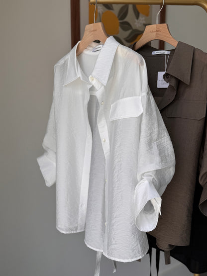 Back Strap Roll Up Shirt(~6/23)