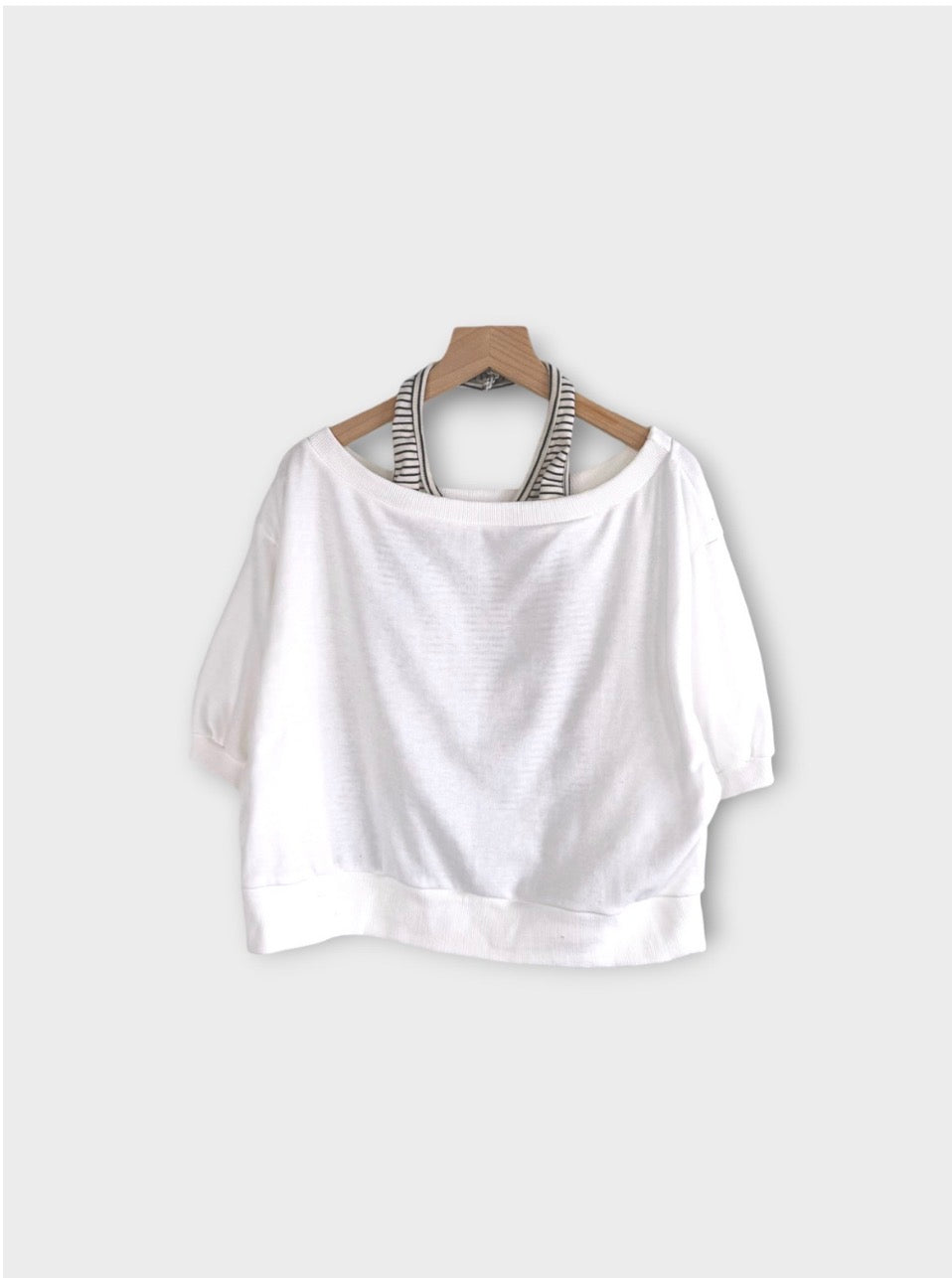 * Halter Layered Sweatshirt Set