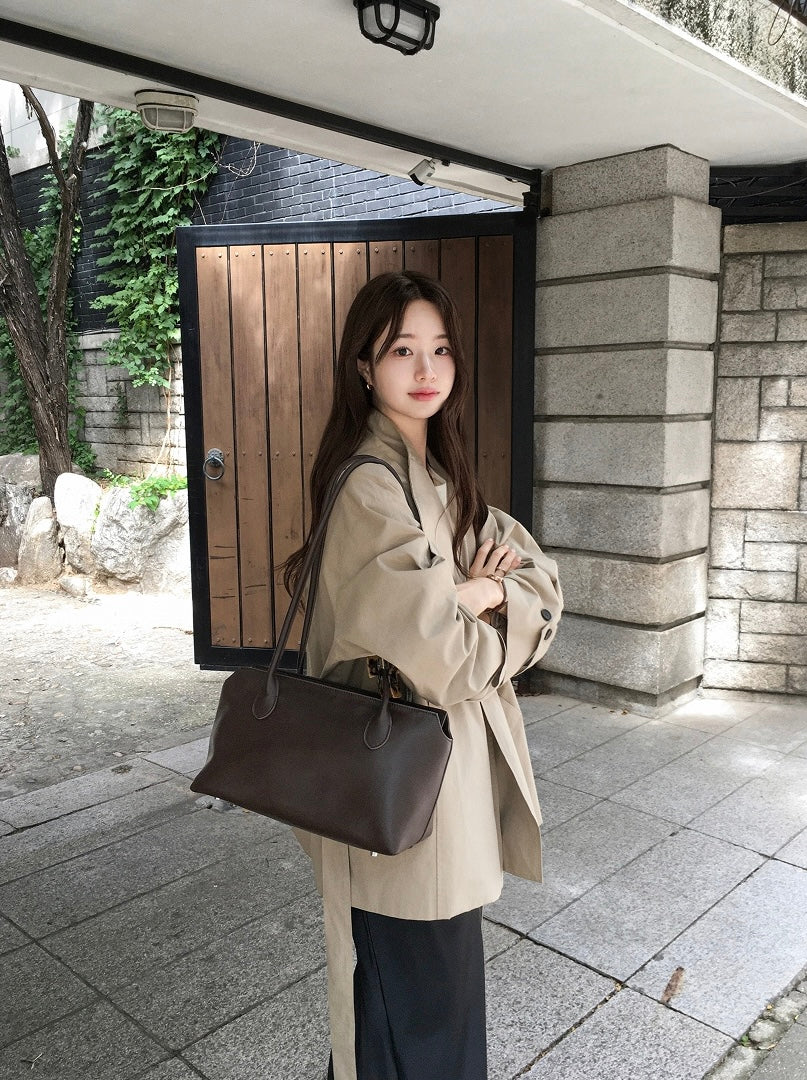 High-Neck Trench Jacket