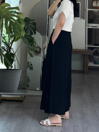 Linen Skirt Pants - AdoreMeU