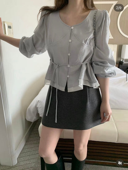 * Lumi Satin Blouse