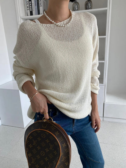 Sweet Boat Neck Knit (~9/5)