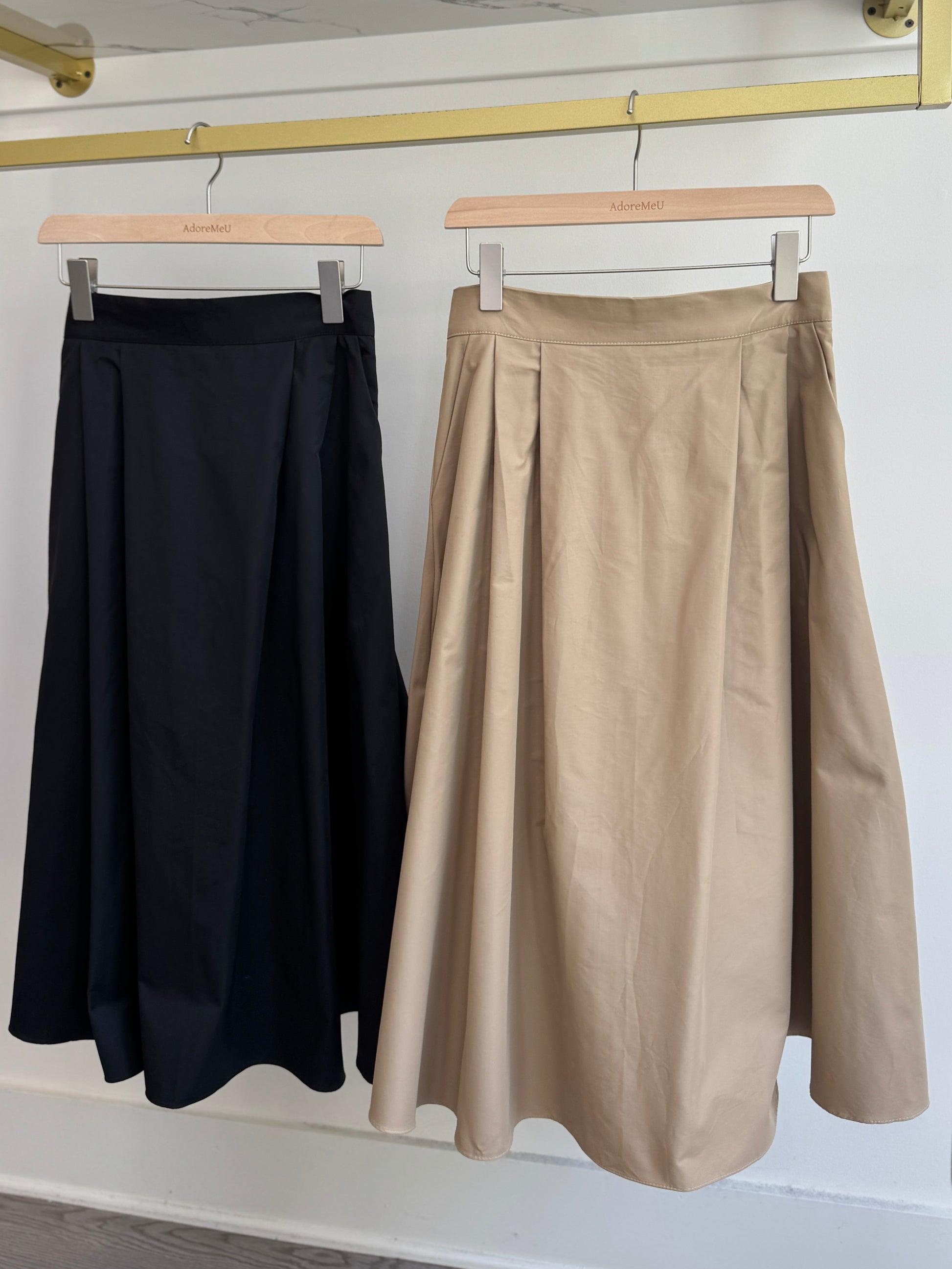 Terry Pintuck Banding Skirt(~9/30) - AdoreMeU
