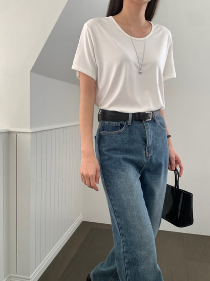 U Neck Overfit Tee