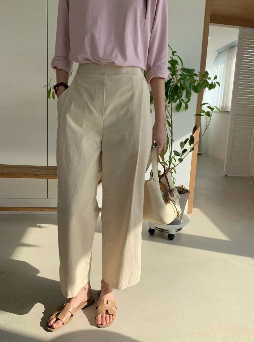 *바이오 핀턱 팬츠