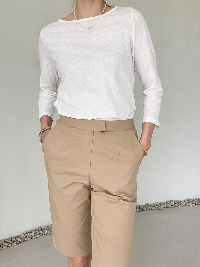 * Slim Fit Bermuda Shorts