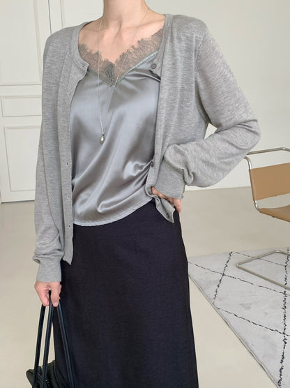 Lace Layered Cardigan(~10/22)