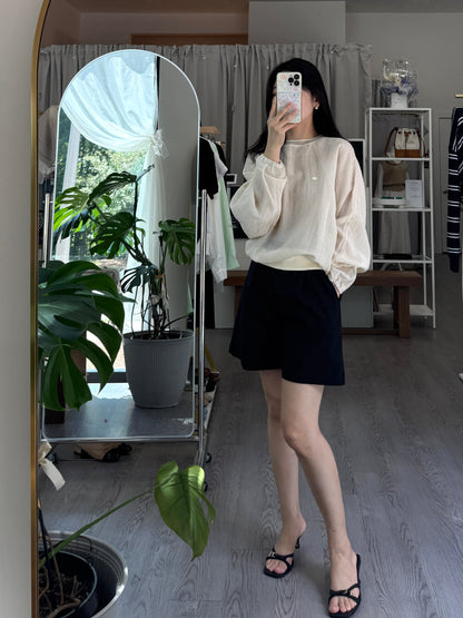 Airy Sheer Pullover Top(~9/8)
