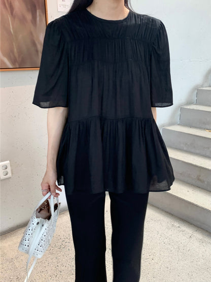 Cozy Shirring Blouse
