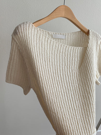 Boucle Short Sleeve Knit(~6/6)