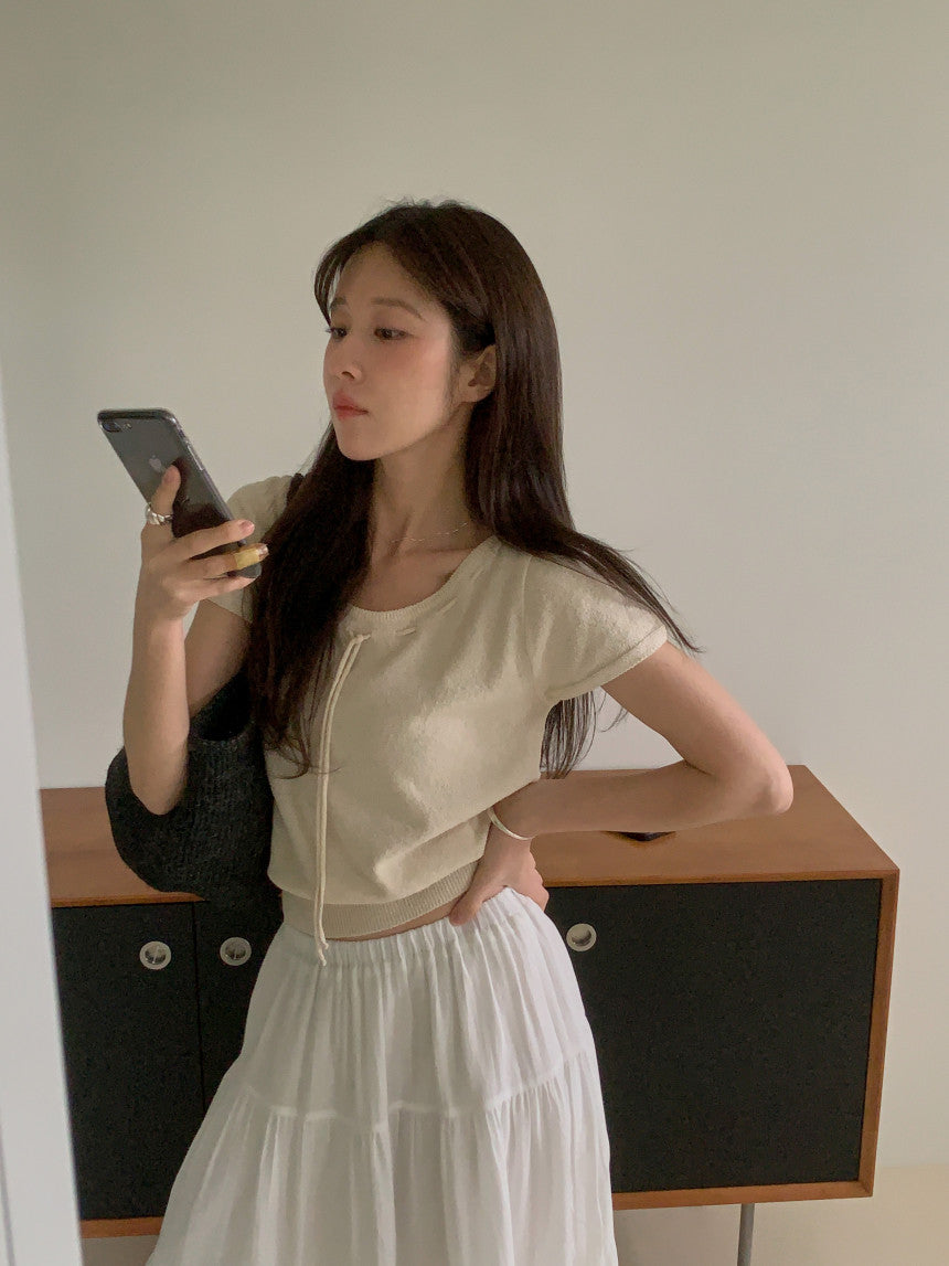 * From Ribbon Short Sleeve Knit