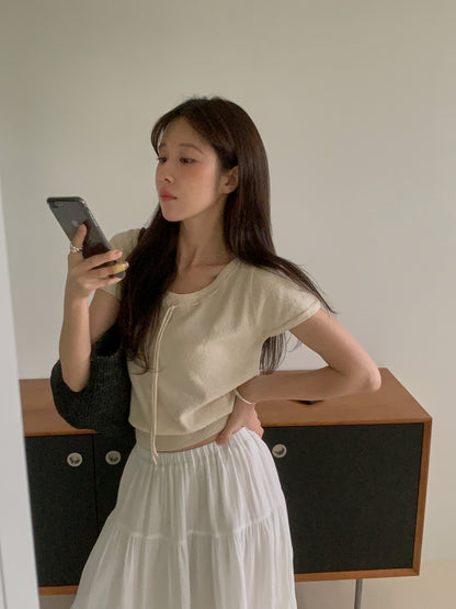 * From Ribbon Short Sleeve Knit