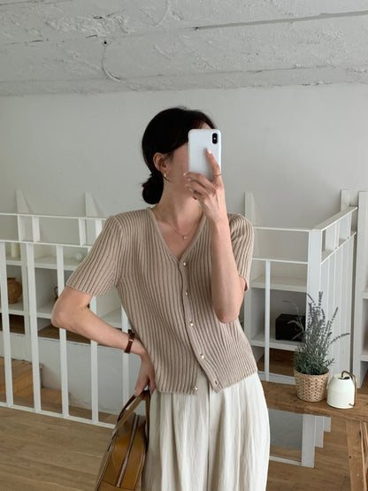 * Luna Short Sleeve Cardigan